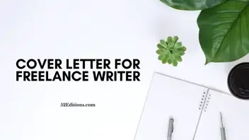 Cover Letter For Freelance Writer Sample Free Letter Templates