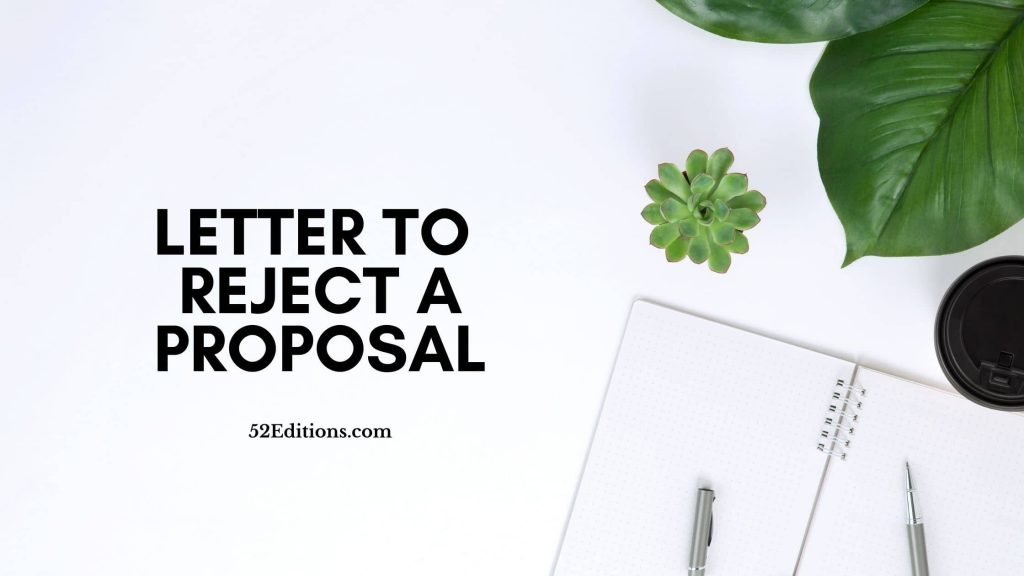 Letter To Reject A Proposal Sample Get Free Letter Templates Print Or Download 1361