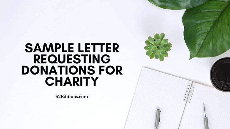 Sample Letter Requesting Donation For Charity