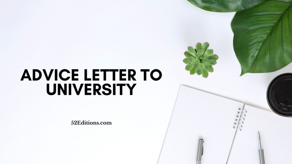 How To Start A Letter To A University