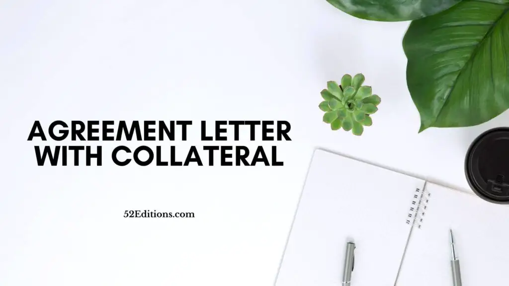 Agreement Letter With Collateral // Get FREE Letter Templates (Print or ...