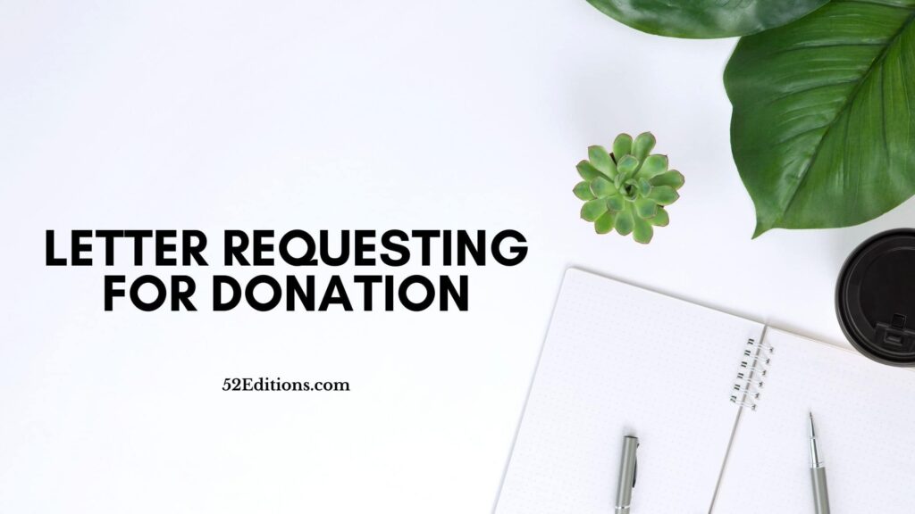 How To Write A Letter Requesting For A Donation