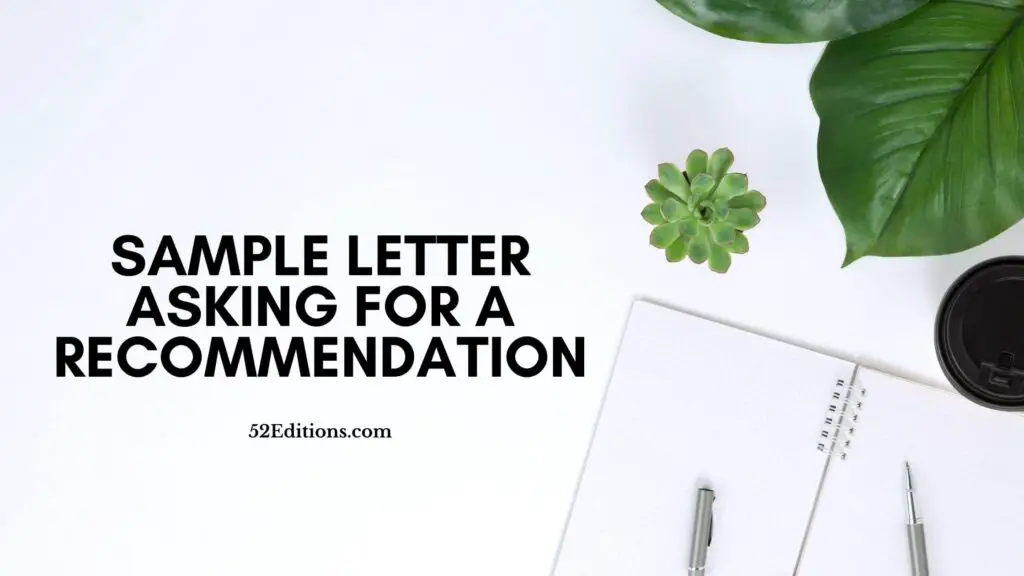 How To Write A Cover Letter Asking For A Recommendation