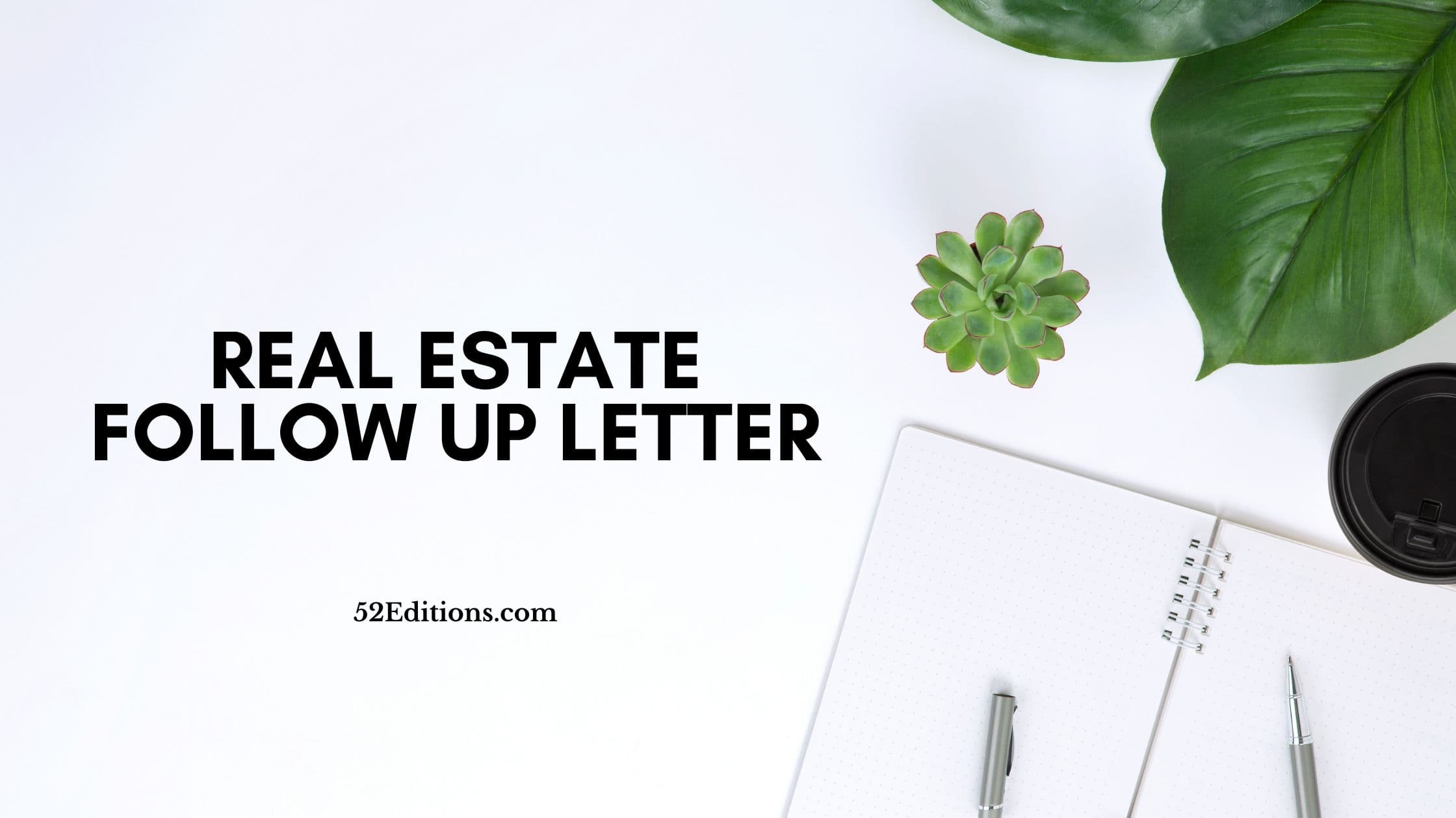 Real Estate Follow Up Letter // Get FREE Letter Templates (Print or