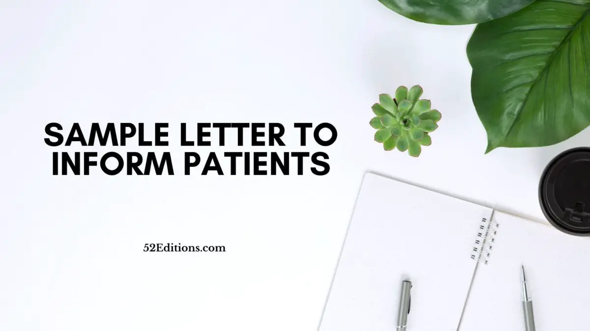 sample letter to inform patients dropping insurance